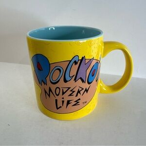 Rocko's Modern Life Mug Large Ceramic Coffee Cup Nickelodeon 20oz RARE EUC